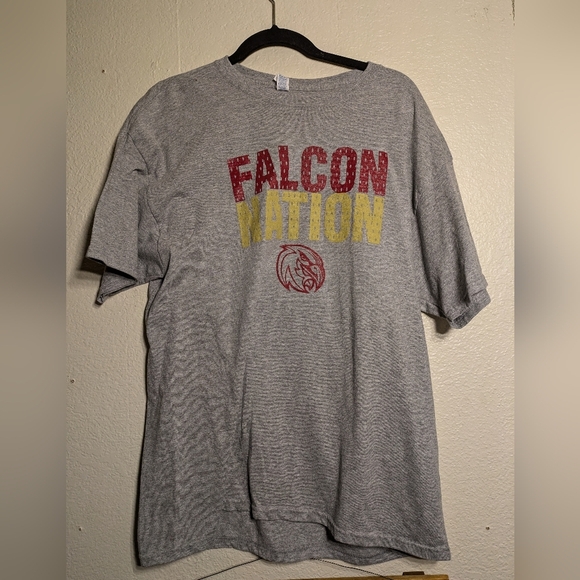 Jerzzes Gray Falcon Nation T-Shirt Size Xl - Picture 2 of 8
